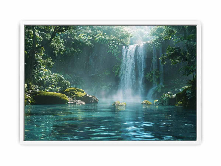 Misty Rainforest Framed Print