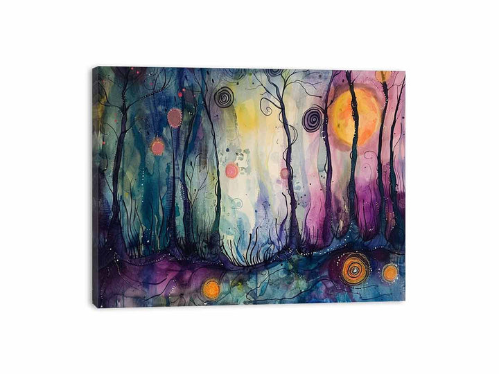 Whimsical Trees Canvas Print