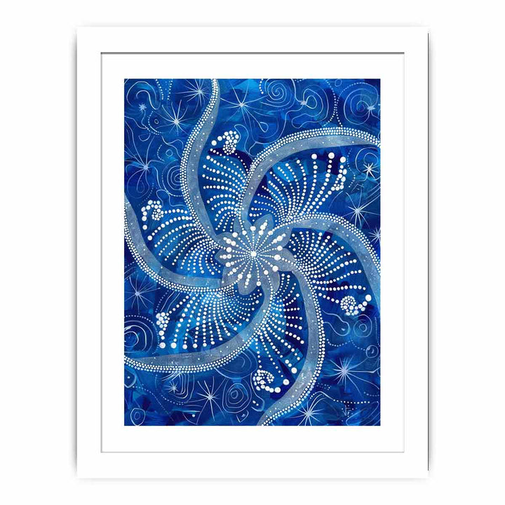 Blue Swirl  Streched canvas