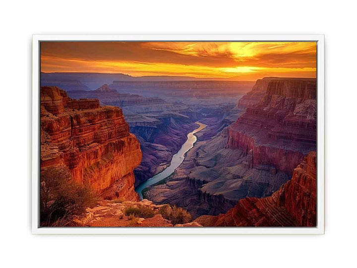 Mountian River Framed Print