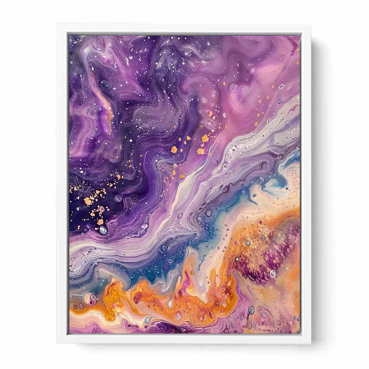 Purple Gold  Framed Print