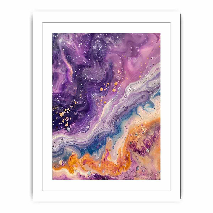 Purple Gold  Streched canvas