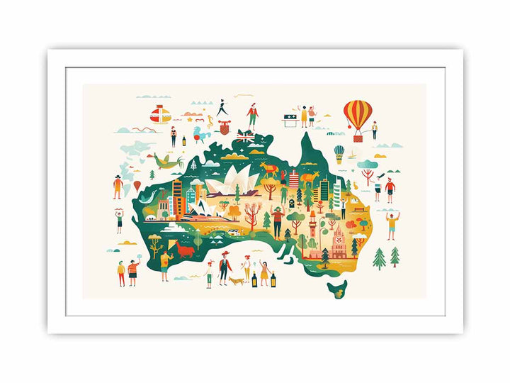 Colorfull Australia Streched canvas