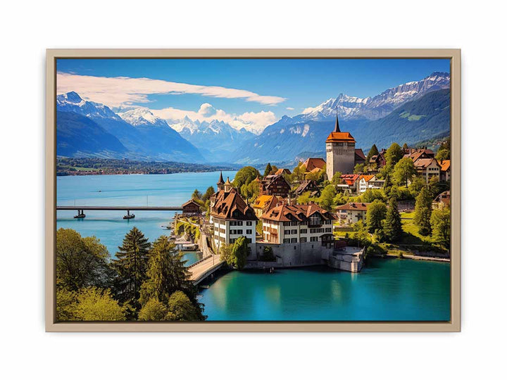 Switzerland Artwork framed Print
