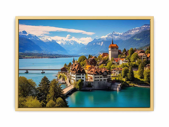 Switzerland Artwork framed Print