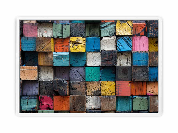 Memory Block Framed Print