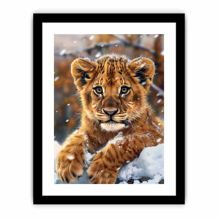 Cub Prints Cute Cub Painting | Canvas Direct