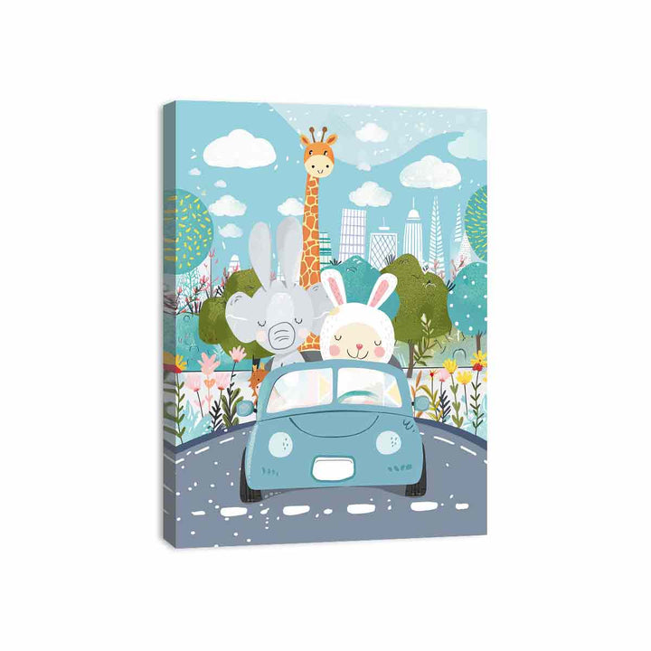 Kids Car  Canvas Print