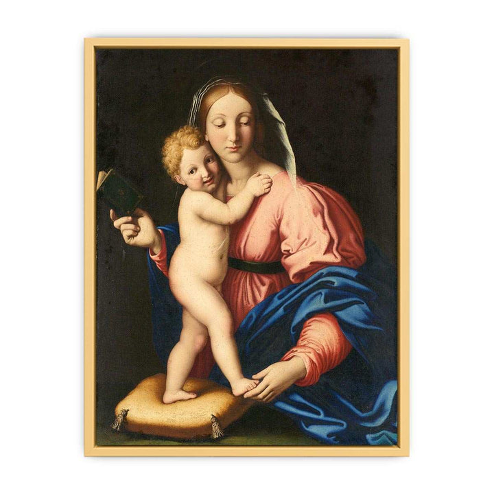 Madonna and Child Painting  by Giovanni Battista Streched canvas
