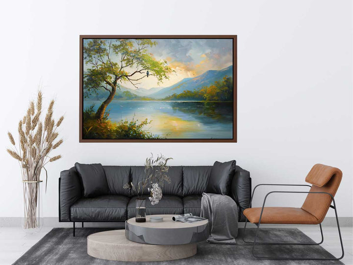  Forest River Painting Canvas Print