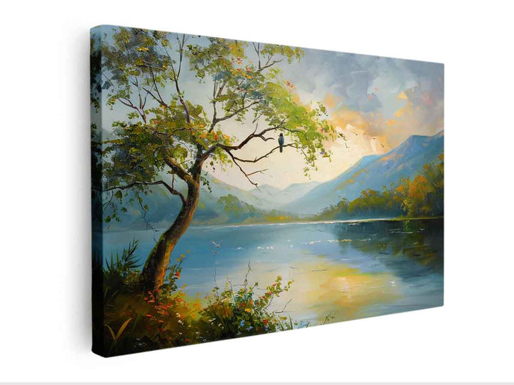  Forest River Painting Canvas Print