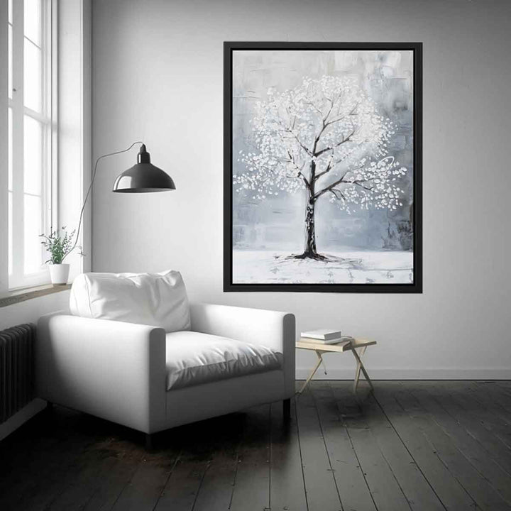 White Tree Painting Art Print