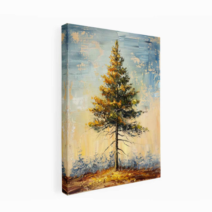 Pine Tree  Painting Canvas Print