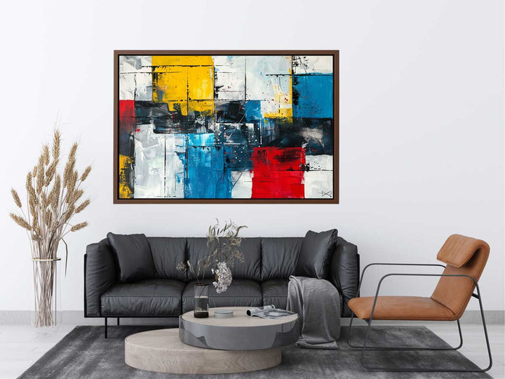 Modern Urban Abstract Painting canvas Print