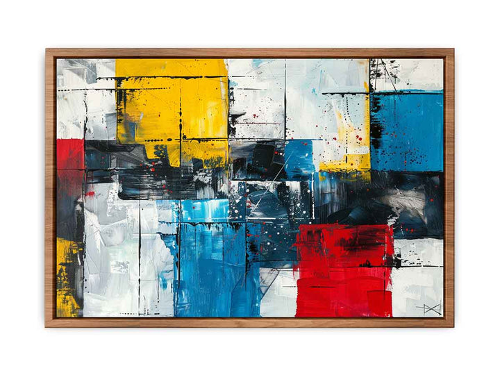 Modern Urban Abstract Painting framed Print
