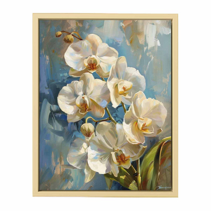 Abstract Flower Painting framed Print