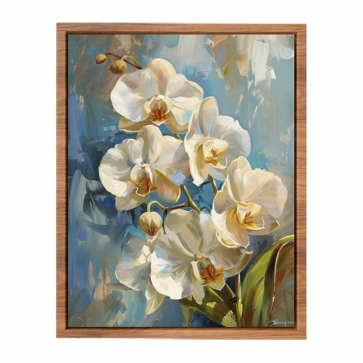 Abstract Flower Painting framed Print