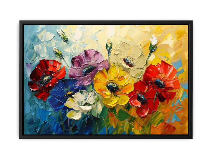 Beautiful Palette Knife Flower Painting