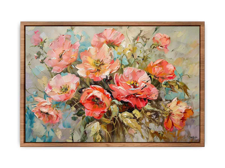 Floral Painting framed Print