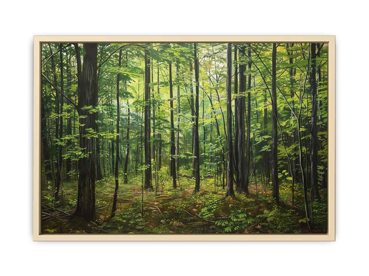 Northern Hardwood Forest Painting framed Print
