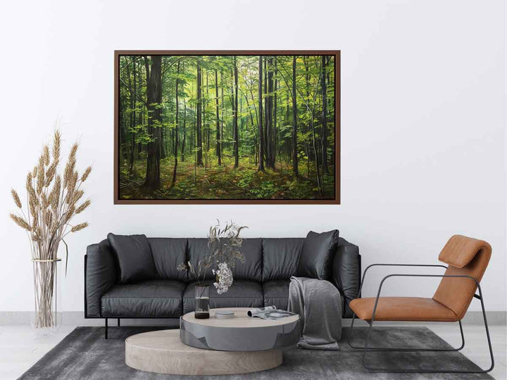Northern Hardwood Forest Painting canvas Print