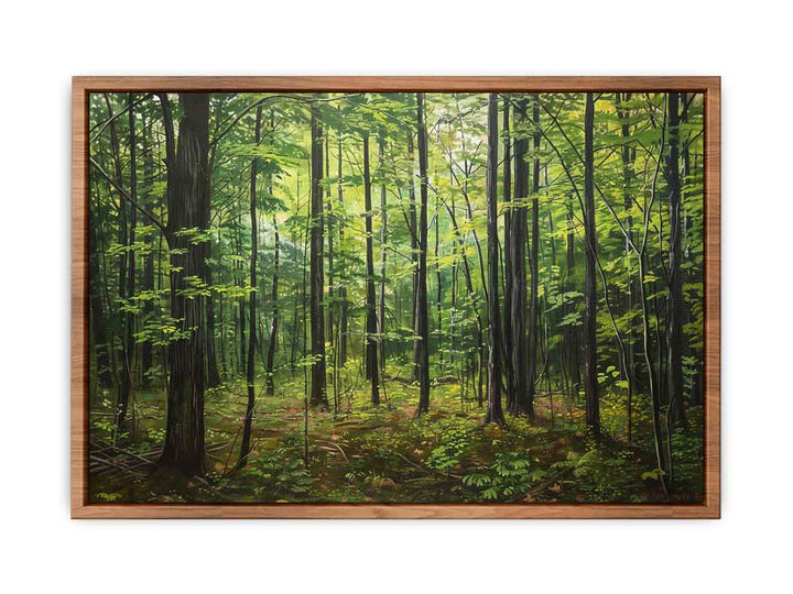 Northern Hardwood Forest Painting framed Print