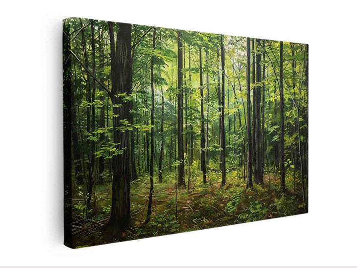 Northern Hardwood Forest Painting canvas Print
