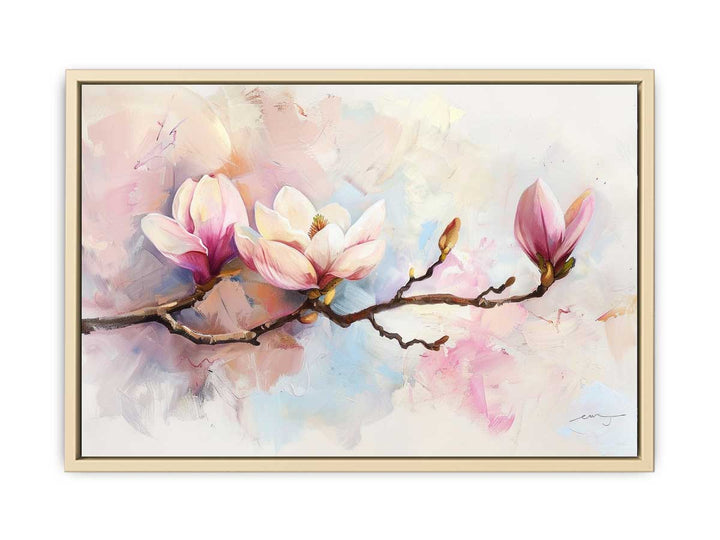 Magnolia Flower Painting framed Print