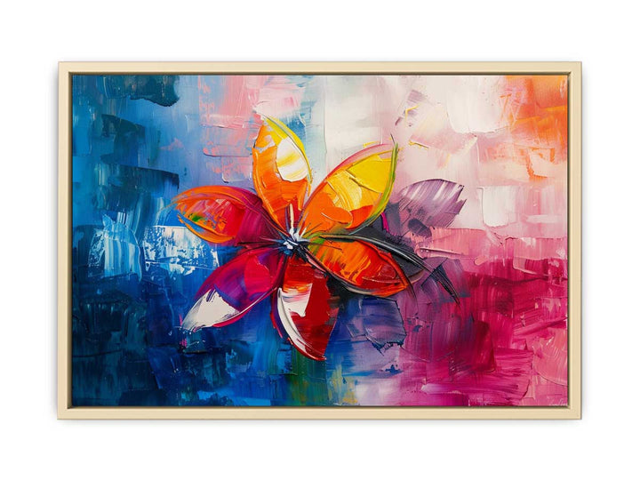 Floral Abstract Painting framed Print
