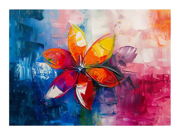 Floral Abstract Painting Art Print