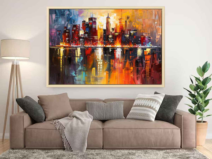 Modern Abstract City Art Print