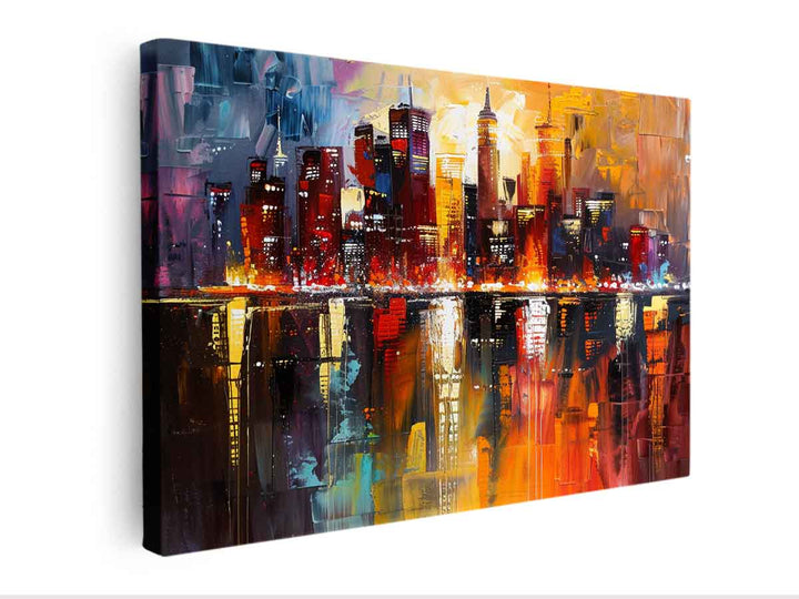Modern Abstract City canvas Print