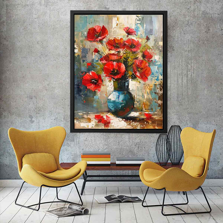  Flower in a Vase Painting  canvas Print