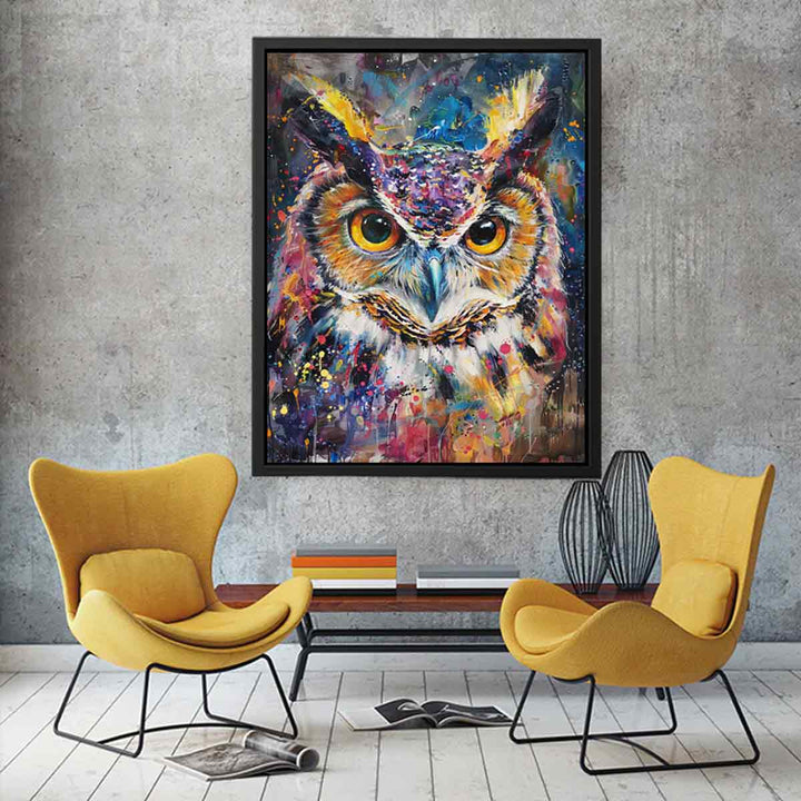  Owl Canvas Painting canvas Print