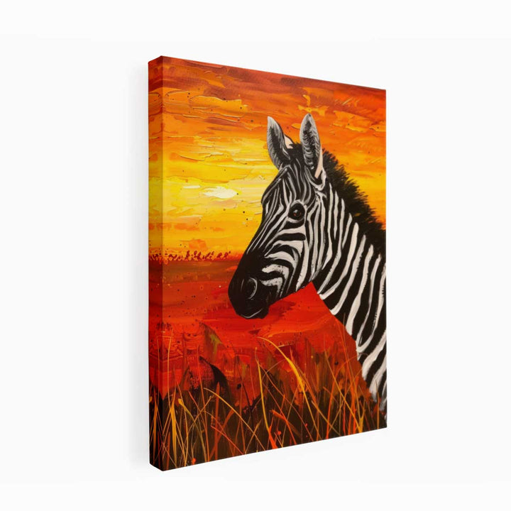 Zebra Painting  canvas Print