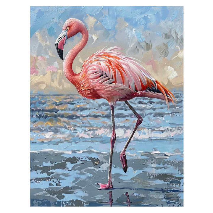 Flamingo  Painting Art Print