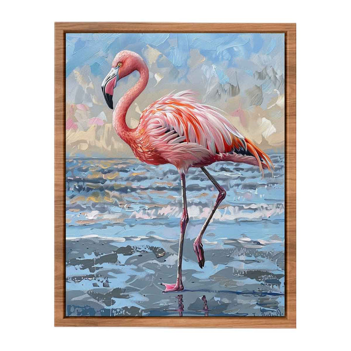 Flamingo  Painting framed Print