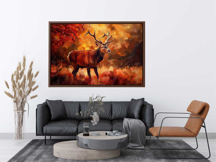 Deer  Painting  canvas Print
