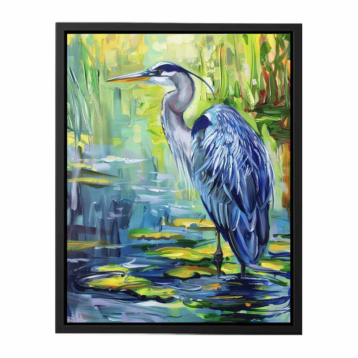 Blue Heron Painting