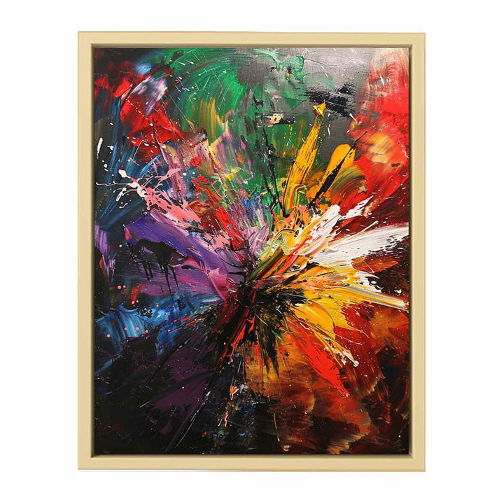 Contemporary Abstract  Painting framed Print