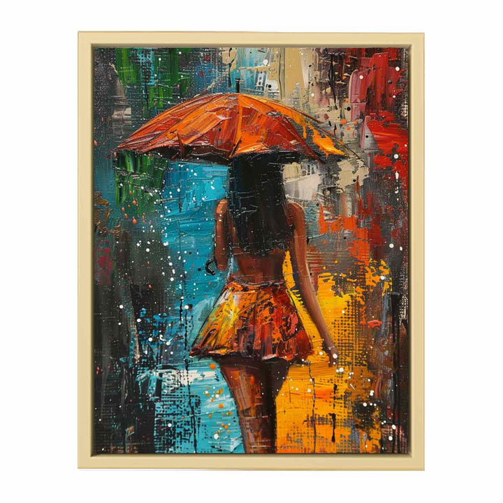 Umbrella  Painting framed Print