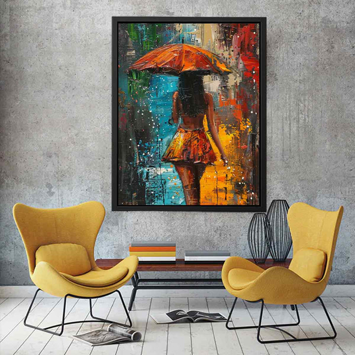 Umbrella  Painting canvas Print