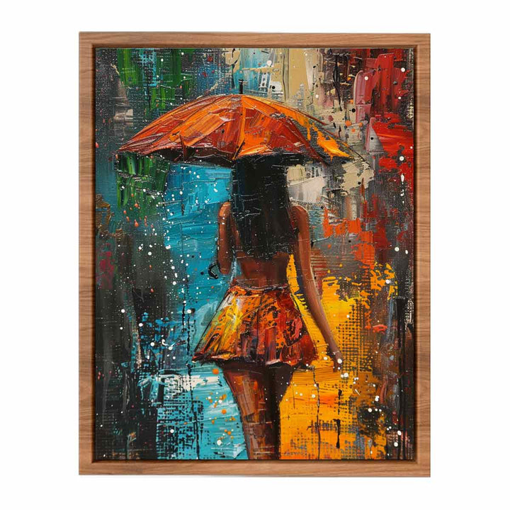 Umbrella  Painting framed Print