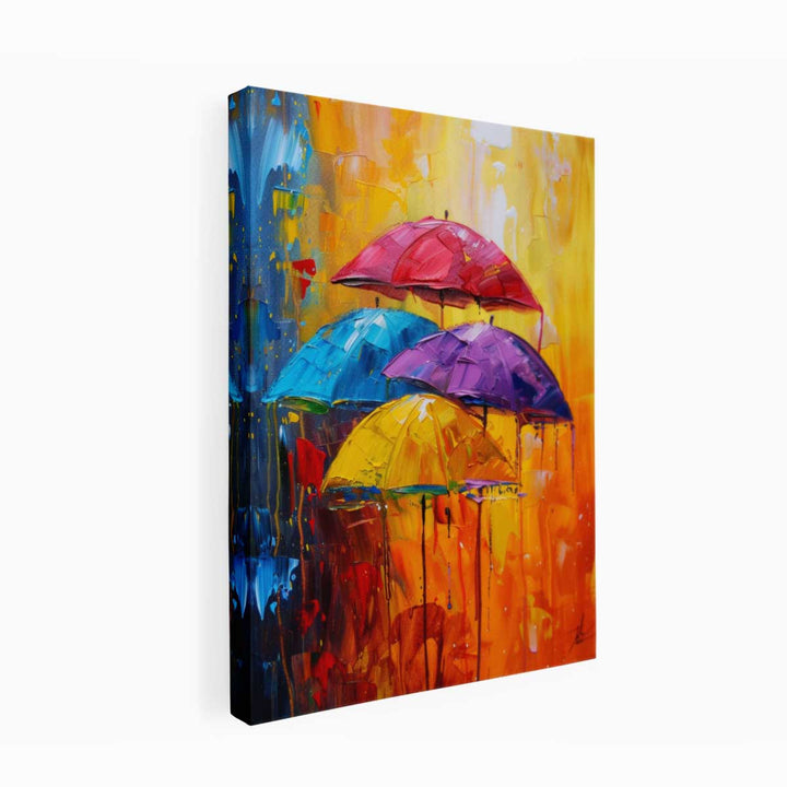 Abstract Art Umbrella Painting canvas Print