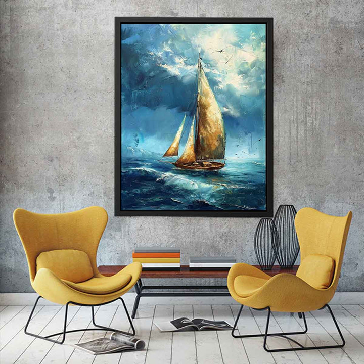 Sailing Boat  Painting canvas Print