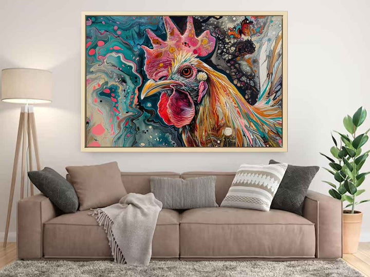 Chicken Original Art Painting Art Print