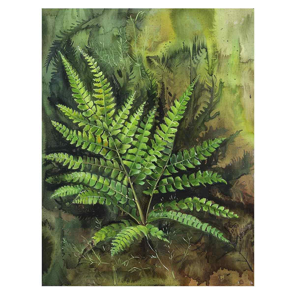 Eagle Fern Painting Art Print