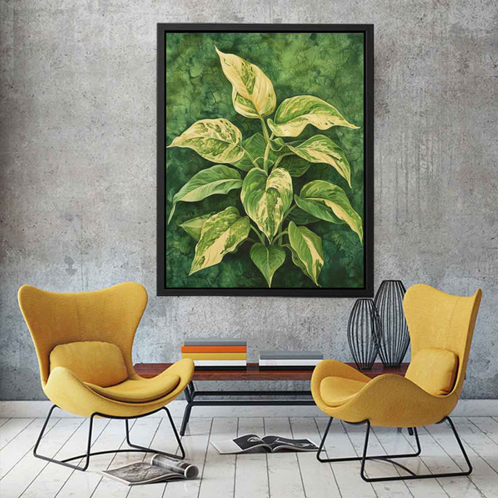 Leaves Painting canvas Print