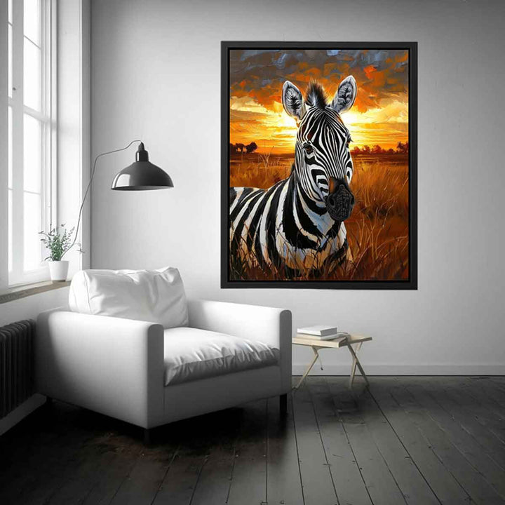 Zebra  Painting Art Print