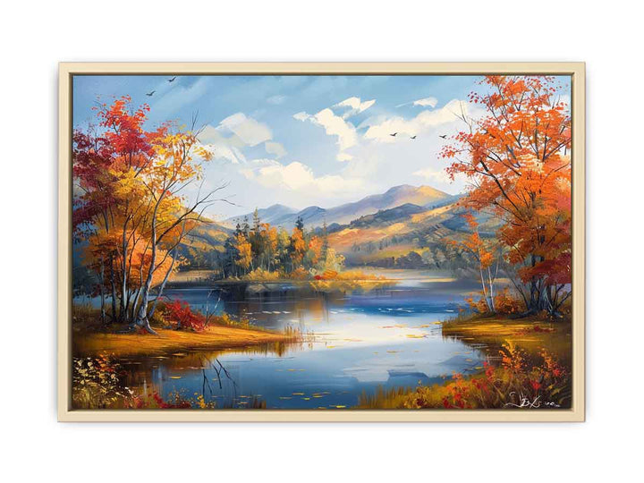 Landscape Painting framed Print